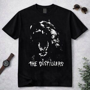 The Distillers Snarl Vintage Punk Rock Band Graphic Tee | Alt Rock Shirt